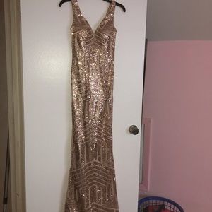 Beautiful rose gold dress